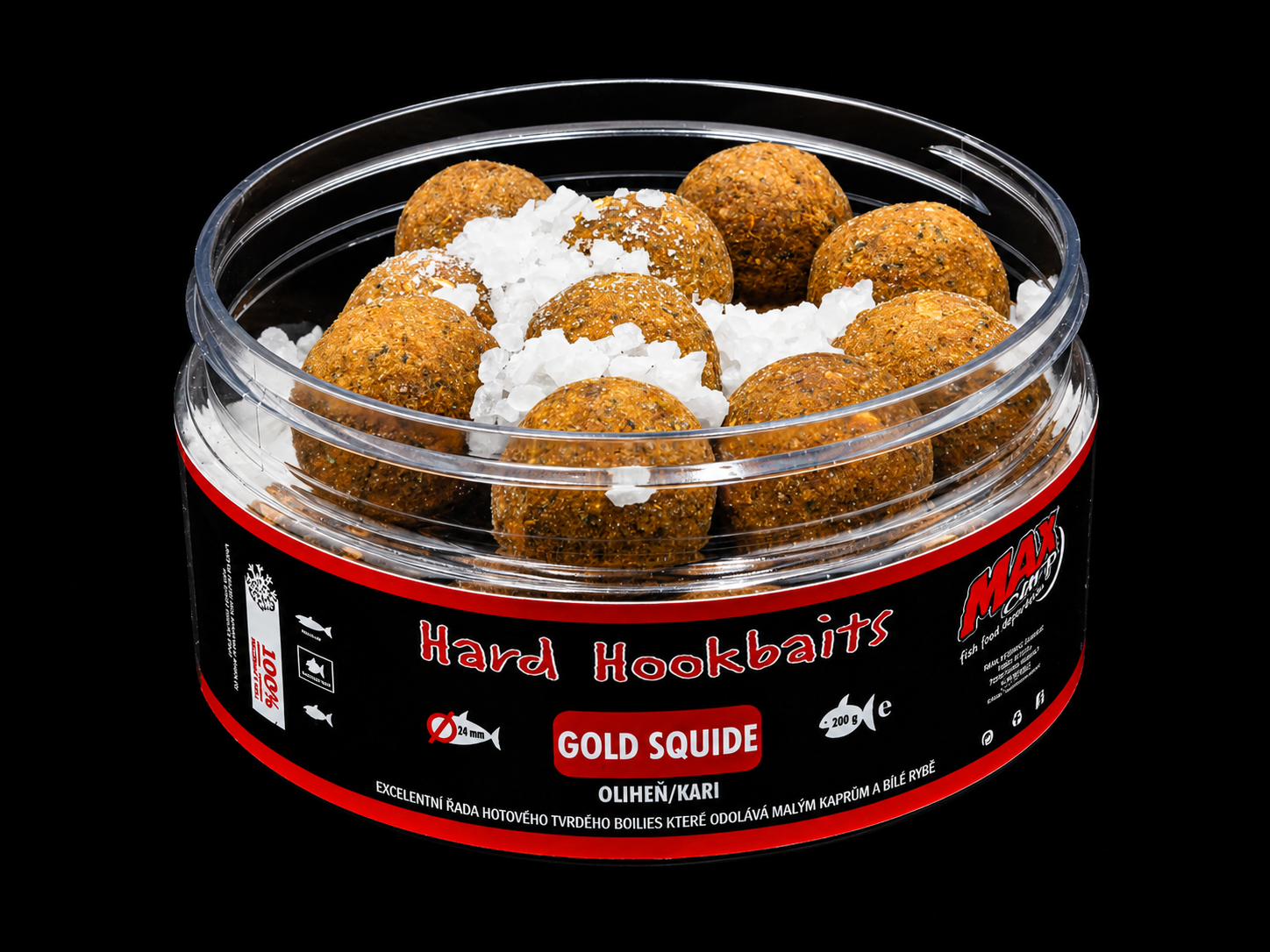 Extra tvrdé boilies GOLD SQUID